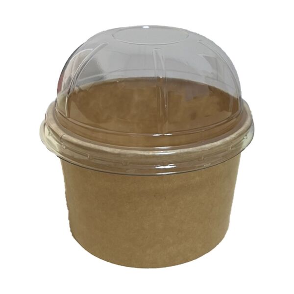 Paper Ice Cream Cup 200 ml Kraft Unprinted