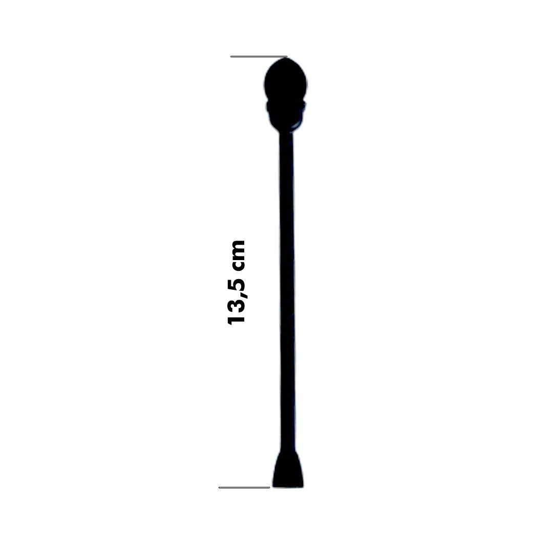 Tıkaçlı Karıştırıcı Büyük (16 Oz) 13,5 CM SİYAH 500 ADETLİ PAKET