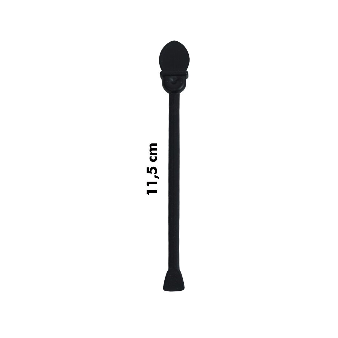 Tıkaçlı Karıştırıcı Orta 11,5 CM SİYAH 500 ADETLİ PAKET