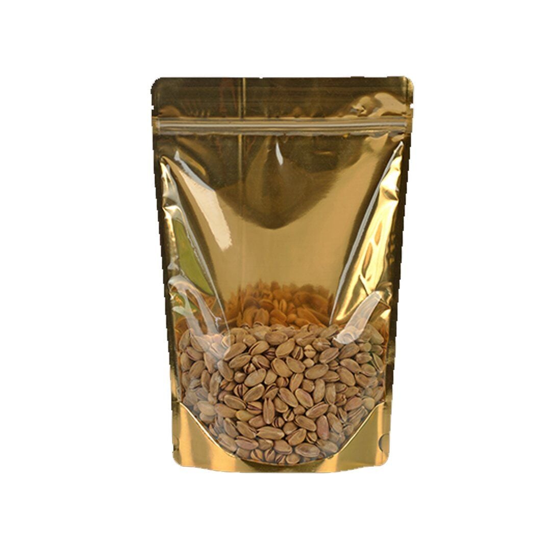 Zip-Lock Doypack Gold Metallized CPP 13x22.5x3.5 cm