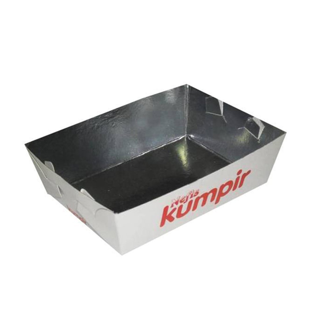 Kutu Kumpir Metalizeli Standart 12x8x4 Cm  100 ADETLİ