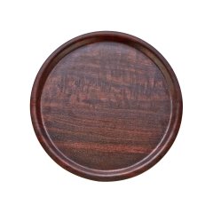 Tray Fastfood Plastic Diameter 43 Cm Wooden Pattern