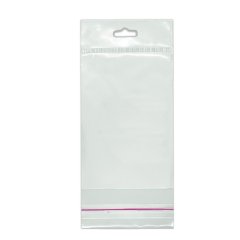 Opp Tape Transparent Bag with Hanger 5x15 Cm (1000 Pcs)