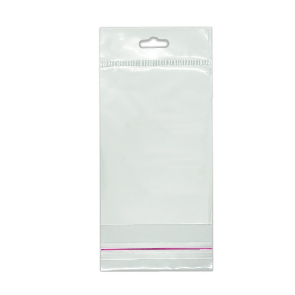 Opp Tape Transparent Bag with Hanger 22x42 Cm (1000 Pcs)