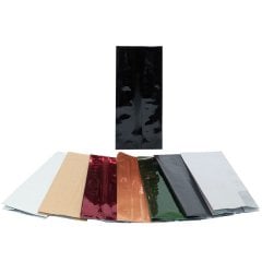 Side Gusseted Bag Black Aluminum 10x25x6 Cm