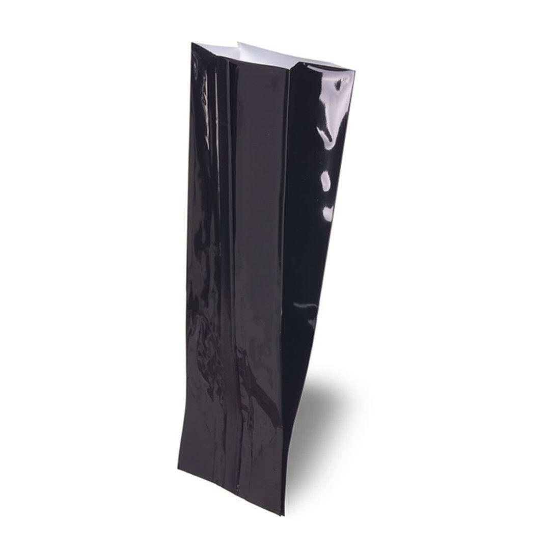 Side Gusseted Bag Black Aluminum 10x25x6 Cm