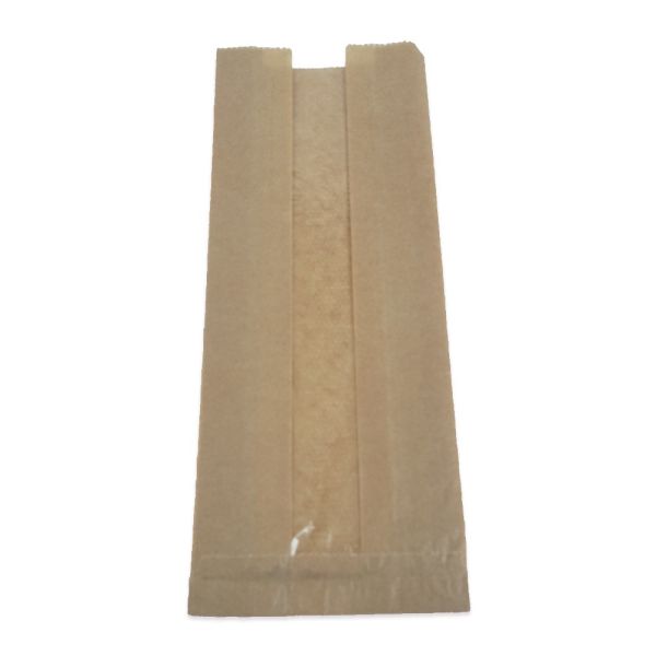 Бумажный пакетик с окошком, 11x38x5,5 см