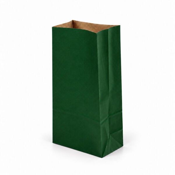 Kese Kağıdı Kraft Kare Dipli Yeşil 15x29x8 cm
