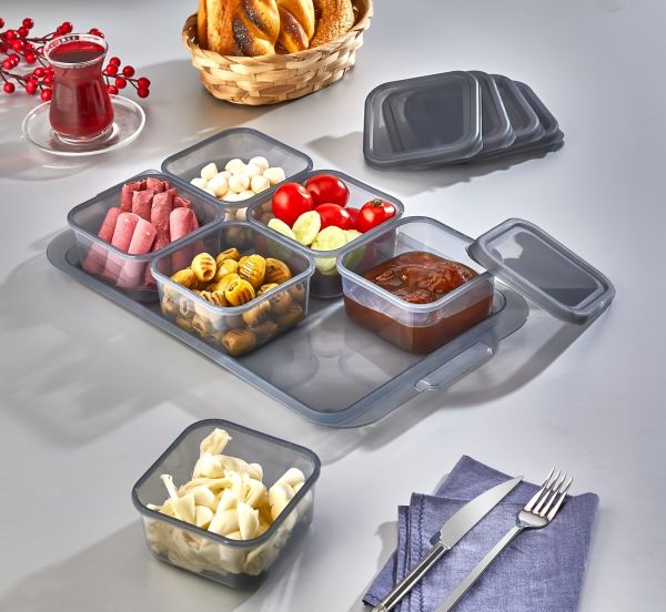 Plastic Breakfast Set 6 Pieces 1 Piece