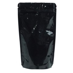 Locked Doypack Black Aluminum 11x18.5x3.5 Cm