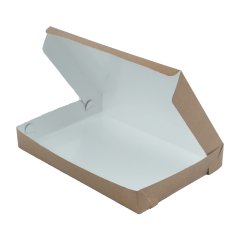 Коробка для пахлавы на 500 г, крафт, 21,6x12,5x4 см, 100 шт.