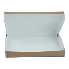 Коробка для пахлавы на 500 г, крафт, 21,6x12,5x4 см, 100 шт.