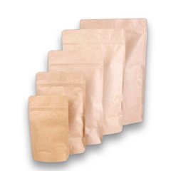 Kilitli Doypack Kraft Alüminyum 16x27x4 Cm 250 ADETLİ PAKET