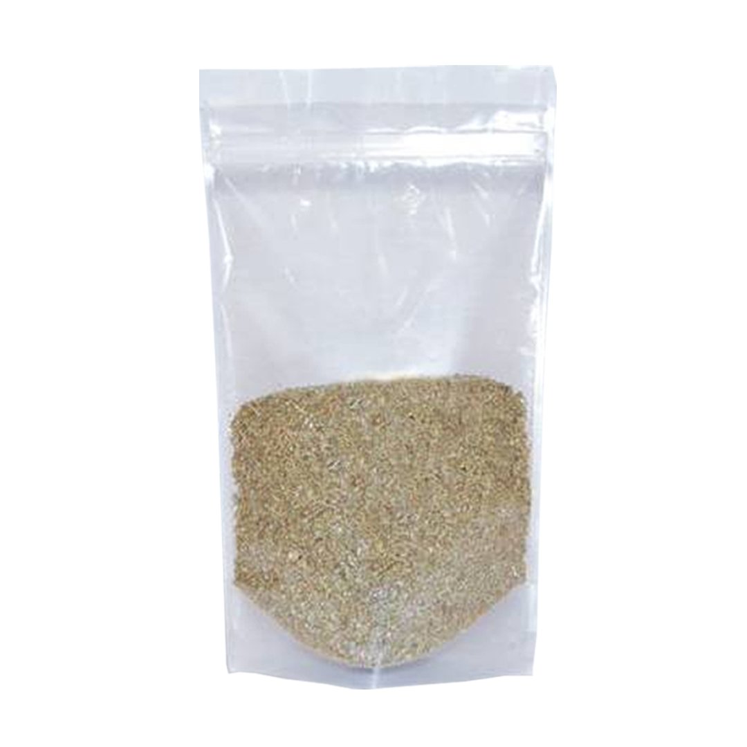 Zippered Doypack Transparent 18x29x4.5 Cm