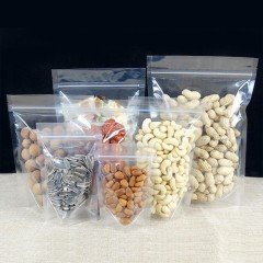 Zippered Doypack Transparent 18x29x4.5 Cm