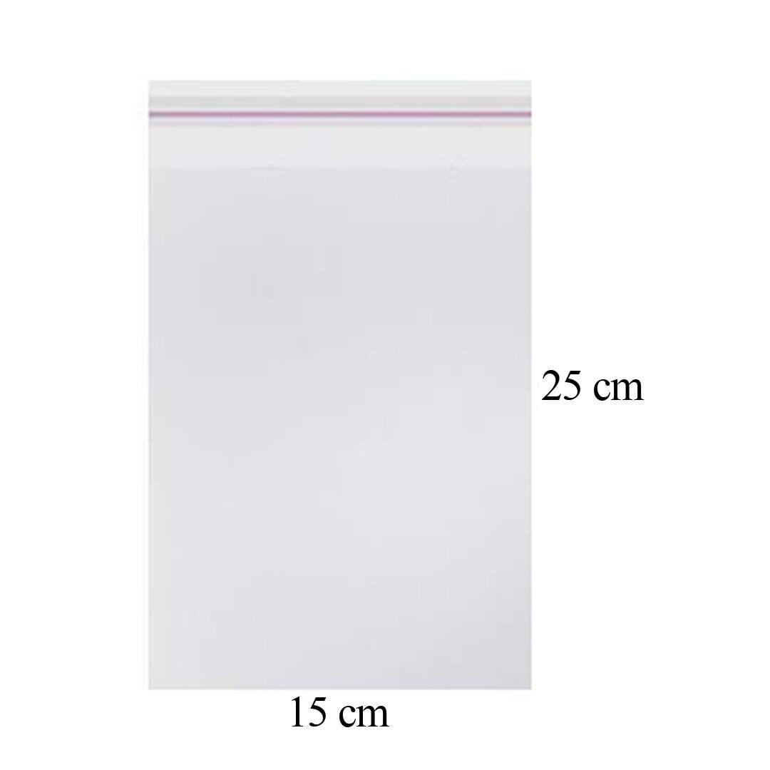 Opp Bantlı Şeffaf Poşet 15x25 Cm (1000 Ad)