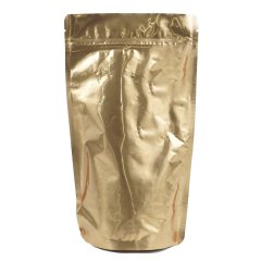 Locked Doypack Gold Aluminum 13x22.5x3.5 Cm