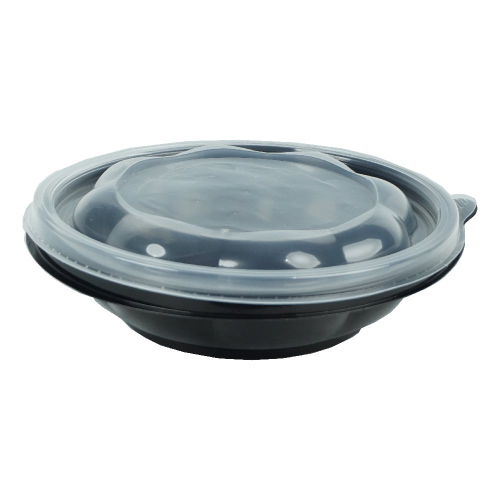 Salad Bowl Black 500 Gr + Lid (Öst)