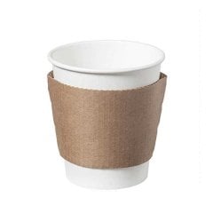 Cup Holder Sleeve Cardboard 12 Oz Kraft 