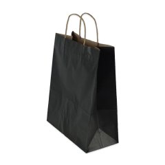 Çanta Kraft 25x31x12 Cm Burgu Sap Siyah 300 ADETLİ KOLİ