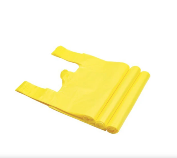 Rulo Atlet Poşet Büyük Boy 30 Cm Sarı Unlu Mamül Poşeti