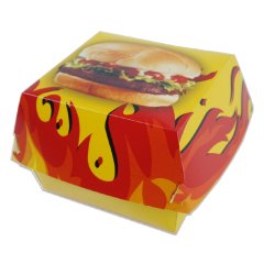 Коробка для гамбургеров средняя 12x12x7 см стандартная 125 штук
