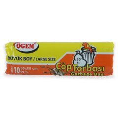 Garbage Bag 65x80 Cm Large PACK OF 50 PIECES