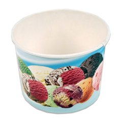 Cardboard Ice Cream Container 200cc Standard 100 pieces