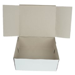 Box Cake Chrome Cardboard 28x34x14.5 Cm 50 Pieces