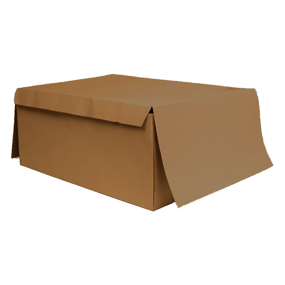 Box Cake Chrome Cardboard 28x34x14.5 Cm 50 Pieces