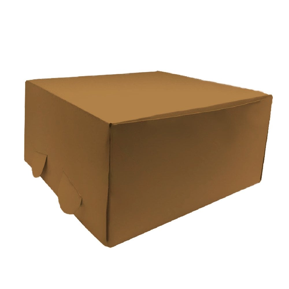 Box Cake Chrome Cardboard 29x29x18 Cm 50 Pieces