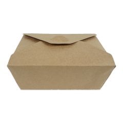 Meal Box Kraft 53 Oz 150x190x65 Mm 50 Pieces