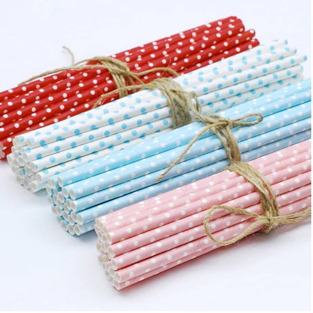 Pipette Paper 6x260 mm Polka Dot 25 Pieces