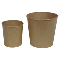 Bucket Cardboard 85 OZ KRAFT (2500 CC) 100 Pieces
