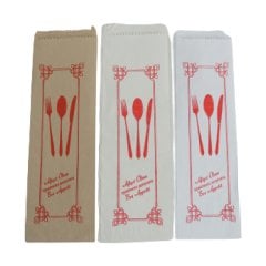 Kese Beyaz Sülfit Çatal Kaşık Standart 7x26 cm