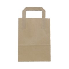 Çanta Kraft 18x24x9 Cm Düz Sap 5 KOLİ ( 3500 ADET )
