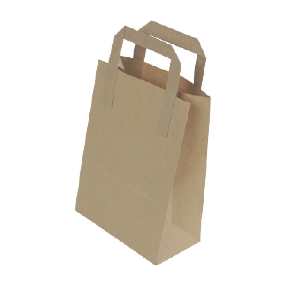 Çanta Kraft 18x24x9 Cm Düz Sap 5 KOLİ ( 3500 ADET )