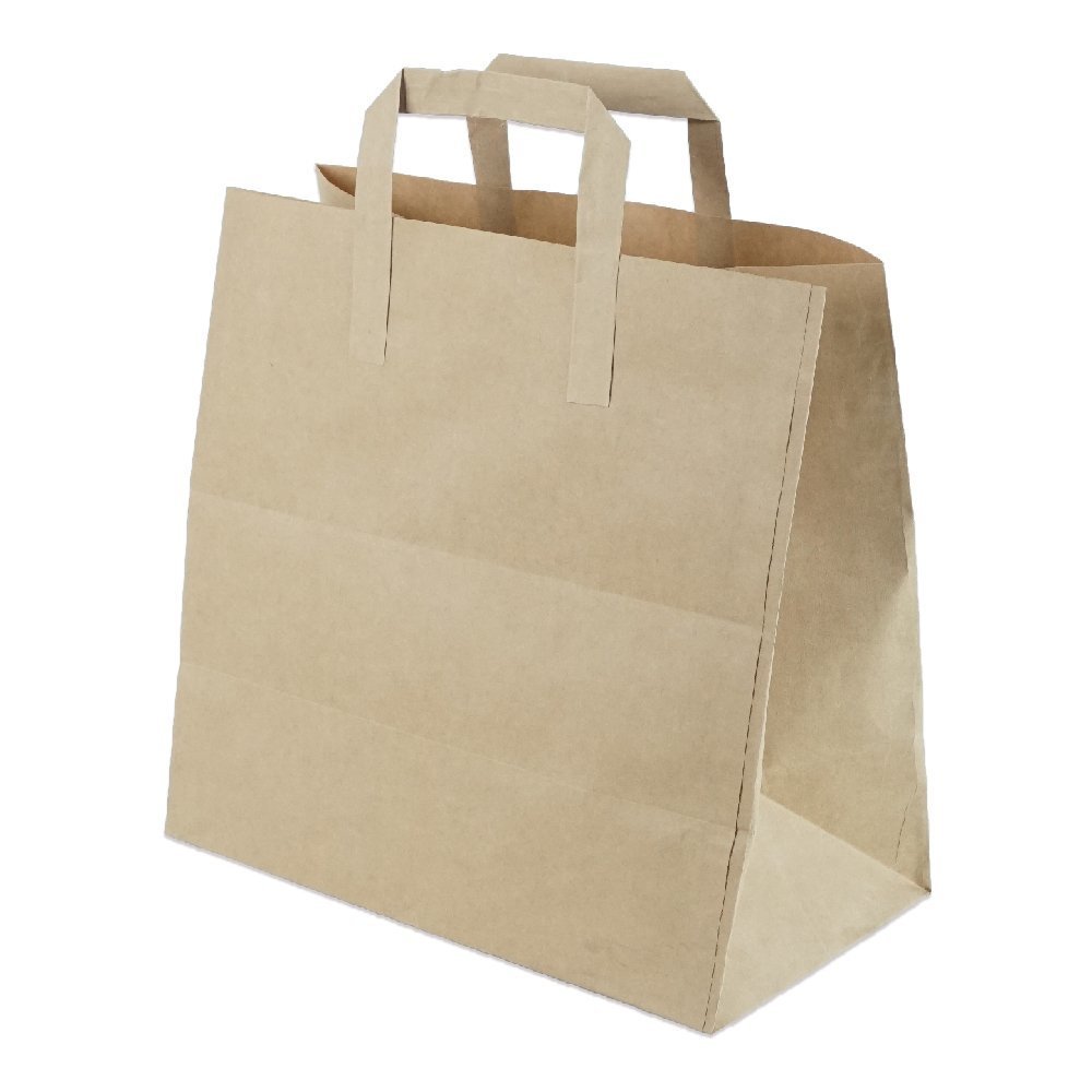 Çanta Kraft 30x28x16 Cm Düz Sap 5 KOLİ ( 2000 ADET )