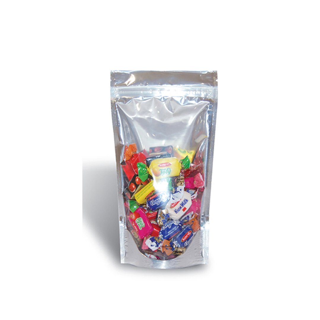 Ziplock Doypack Transparent Metalized Cpp 8.5x14.5x2.5 Cm