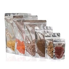 Ziplock Doypack Transparent Metalized Cpp 8.5x14.5x2.5 Cm