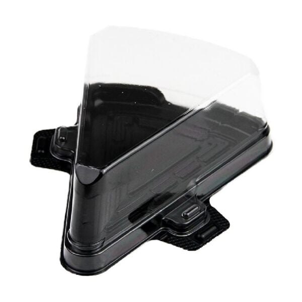 Plastic Triangle Cake Box Black 15.1x11.5x5.3 cm