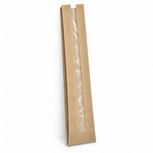 Багетный хлеб Pouch Chamois с окошком 10,5x55x6 см 100 Шт.