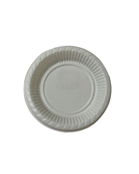 PLASTIC PLATE THICK SMALL 17 CM (Pack of 50 Pieces)