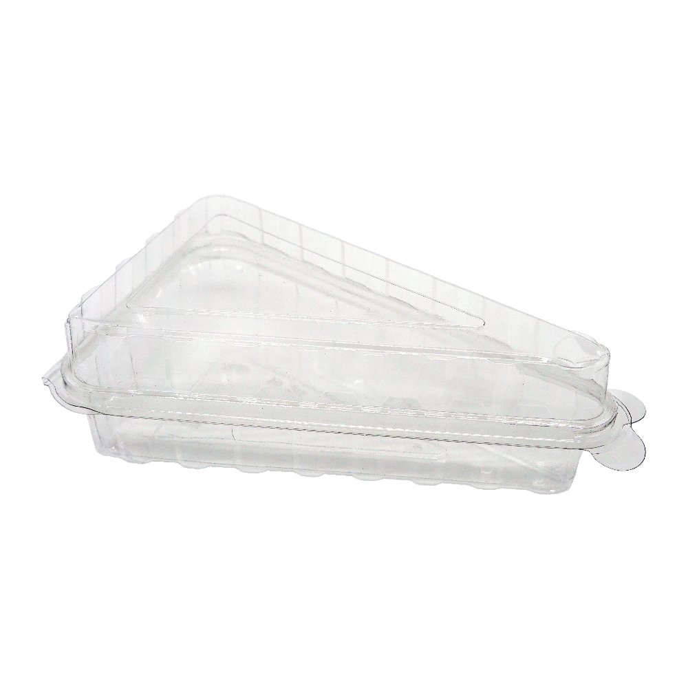 Plastic Triangle Cake Box 8.8x15x5.3 Cm