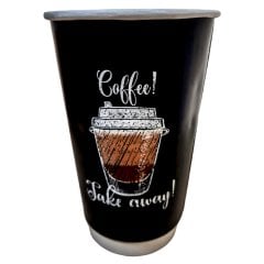 Cardboard Cup 16 Oz Double Wall Coffee Take Away 100 Pieces