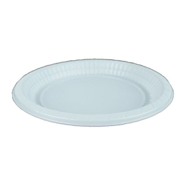 PLASTIC THICK PLATE LARGE 21 CM (Pack of 50 Pieces)