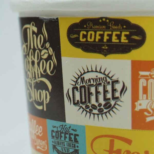 Paper Cup 12 oz 14 oz Double-Wall Patterned