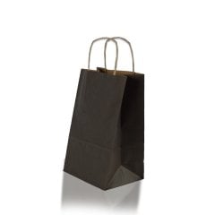 Bag White Kraft 25x31x12 Cm Twist Handle Brown