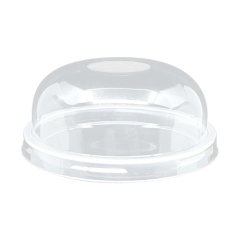Plastik Bardak Kapağı Bombe Delikli PET, çap 95mm 100 adetli