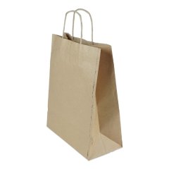 Çanta Kraft 28x28x16 Cm Burgu Sap 50 ADETLİ PAKET